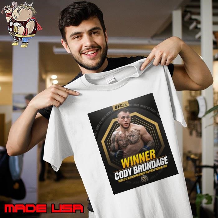 Poster UFC Fight Night Cody Brundage defeats Julian Marquez in the first round via TKO Mar 2025 Unisex