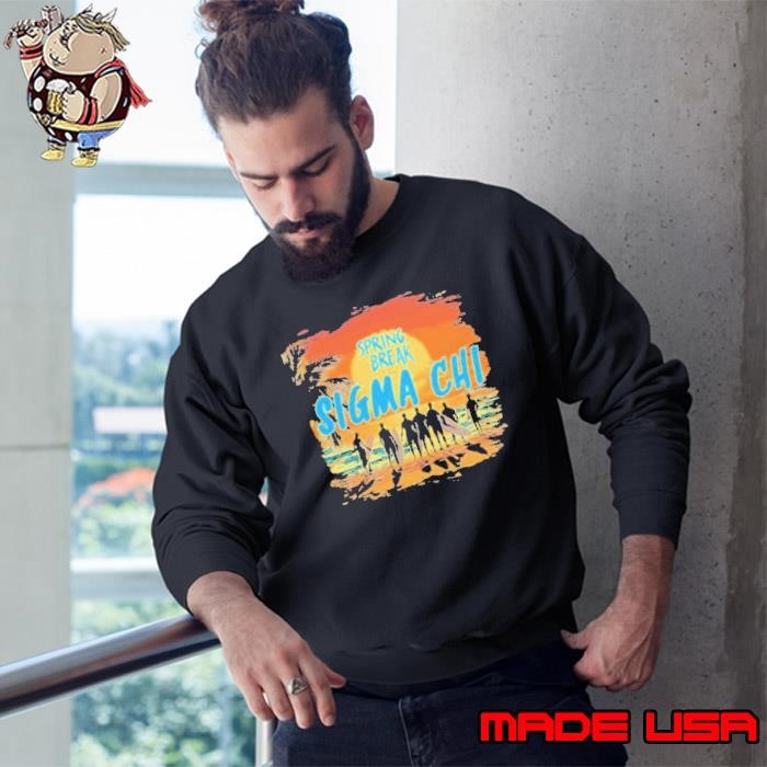 Sigma Chi Spring Break Palms Tree SUnset Sweatshirt