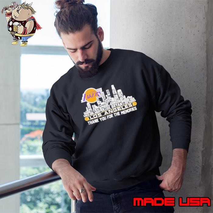 Skyline Los Angeles Lakers thank you for the memories Sweatshirt