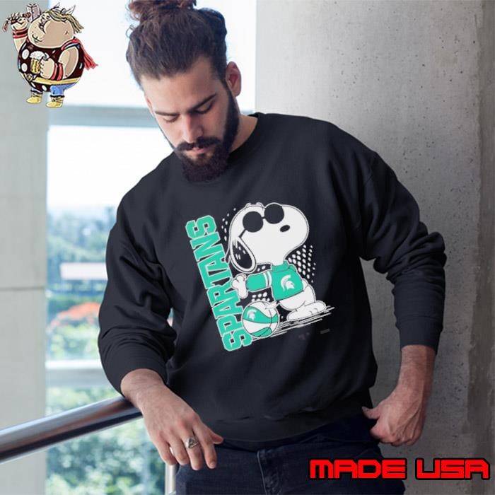 Snoopy Stand Michigan State Spartans Sweatshirt