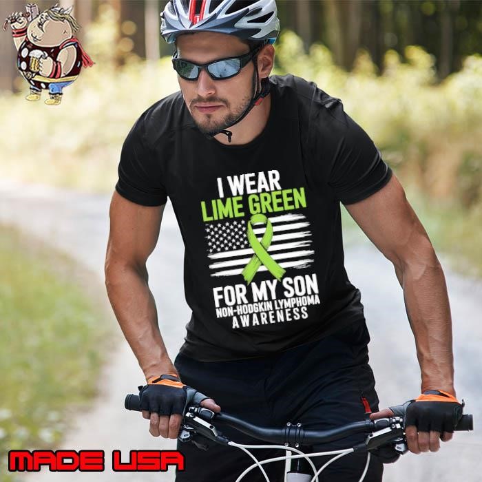 Son Non Hodgkins Lymphoma Cancer Awareness American Flag Unisex