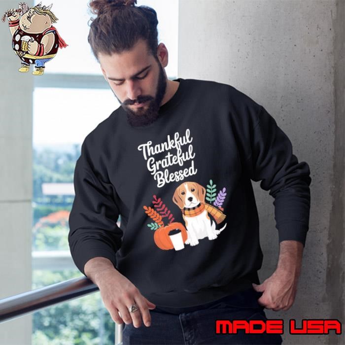 Thankful Grateful Blessed Shih Tzu Dog Fall Y'all Autumn Sweatshirt
