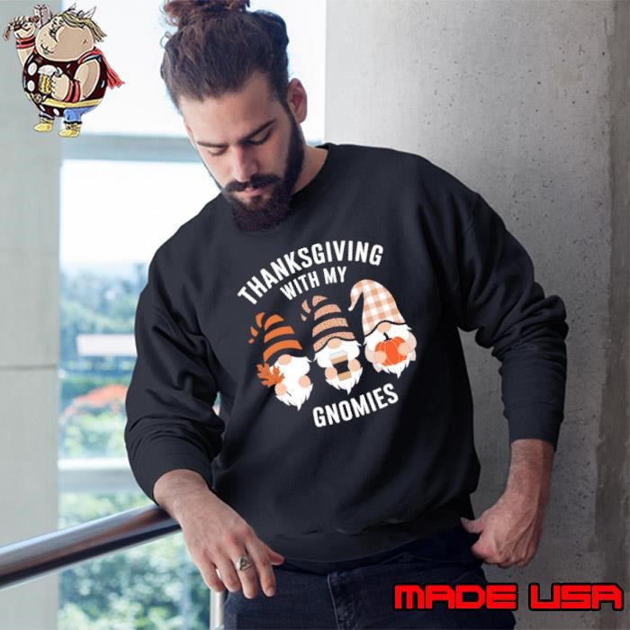 Thanksgiving women gnome fall leopard Turkey Sweatshirt
