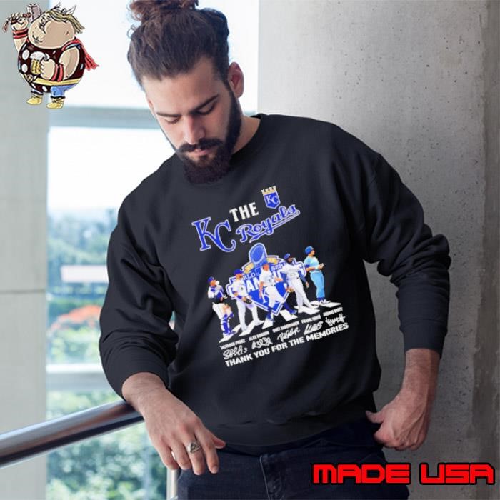 The KC Royals Abbey Road thank you for the memories signature Sweatshirt