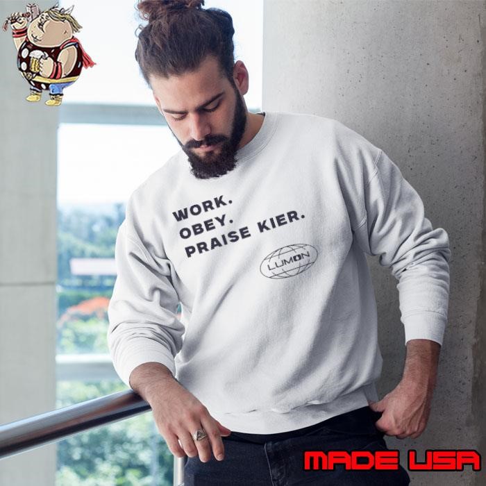 Work Obey Praise Kier Lumon Severance Sweatshirt