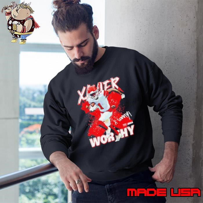 Xavier Worthy Kansas City cross Sweatshirt