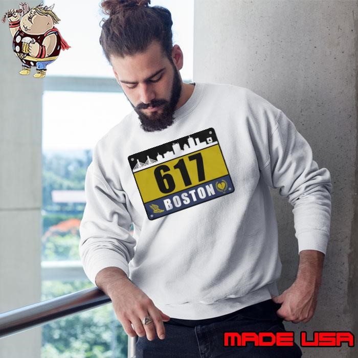 617 Boston race bib Sweatshirt