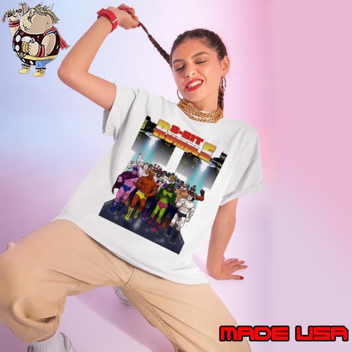8-bit Rumble cartoon Ladies tee