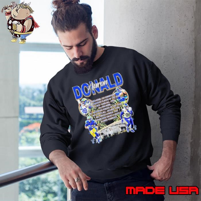 Aaron Donald Stats Super Bowl Lvi Champion Defensive Player Sweatshirt