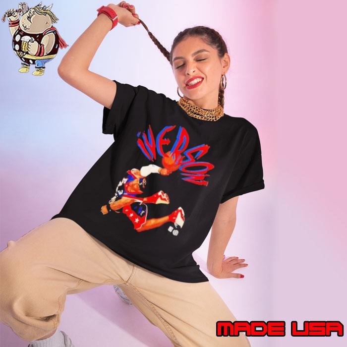 Allen Iverson Philadelphia 76ers blaze Ladies tee