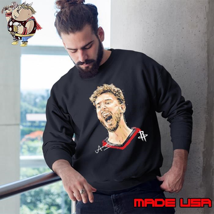 Alperen Sengun Houston Rockets MLB basketball player portrait signature Sweatshirt