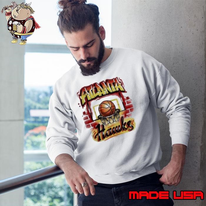 Atlanta Hawks Basketball Wall Painting Sweatshirt