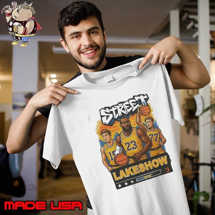 Austin Reaves LeBron James and Luka Doncic Los Angeles Lakers Street Lake Show Unisex