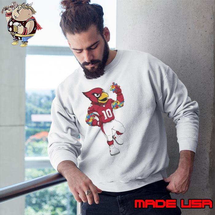 Autism Awareness Arizona Cardinals Mascot 2025 Sweatshirt