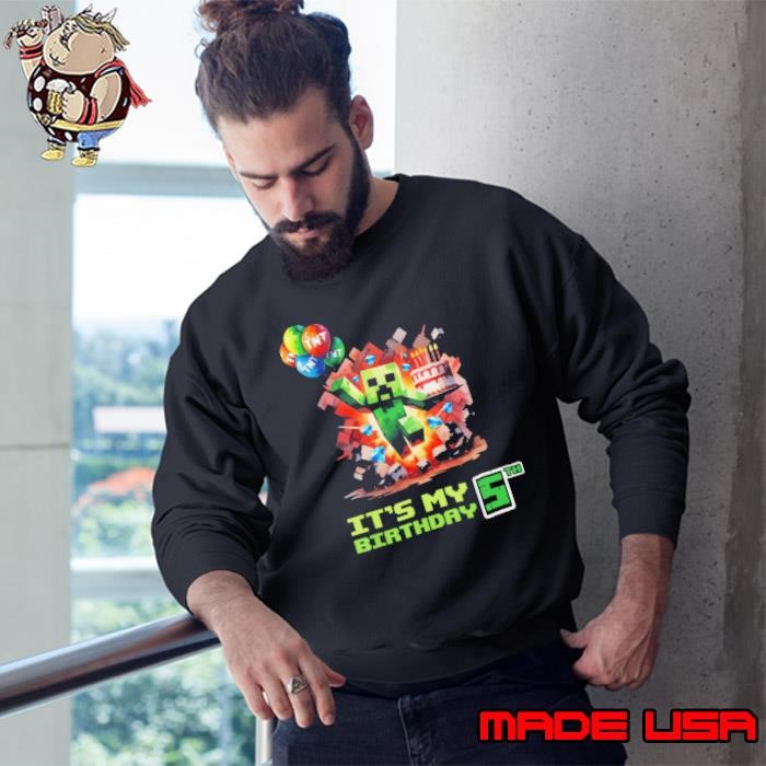 Birthday Boy 5th Birthday I’m 5 Year Old Gamer Number Sweatshirt