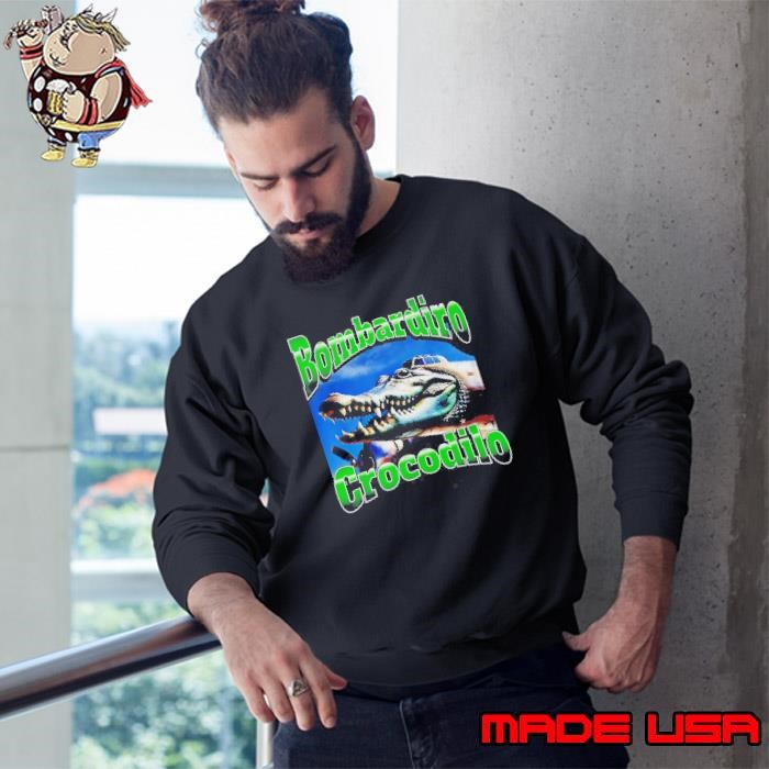 Bombardino Crocodilo Funny Brain Rot Retro Sweatshirt