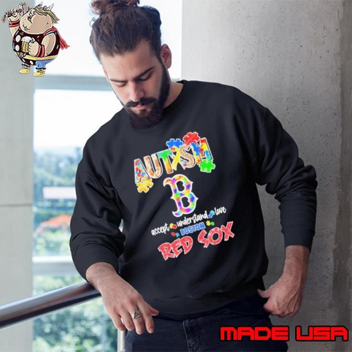 Boston Red Sox Autism Accept Understand Love 2025 Sweatshirt