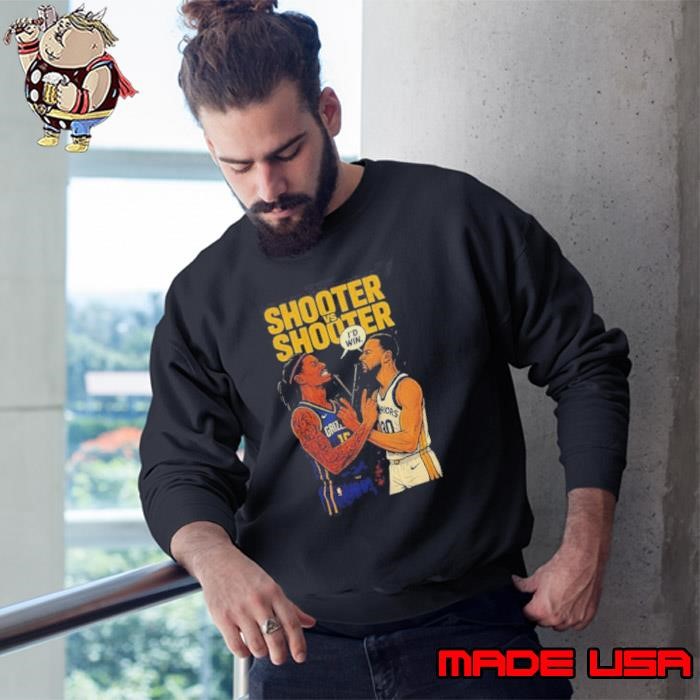 Brandon Clarke Memphis Grizzlies x Stephen Curry Golden State Warriors shooter vs shooter cartoon Sweatshirt