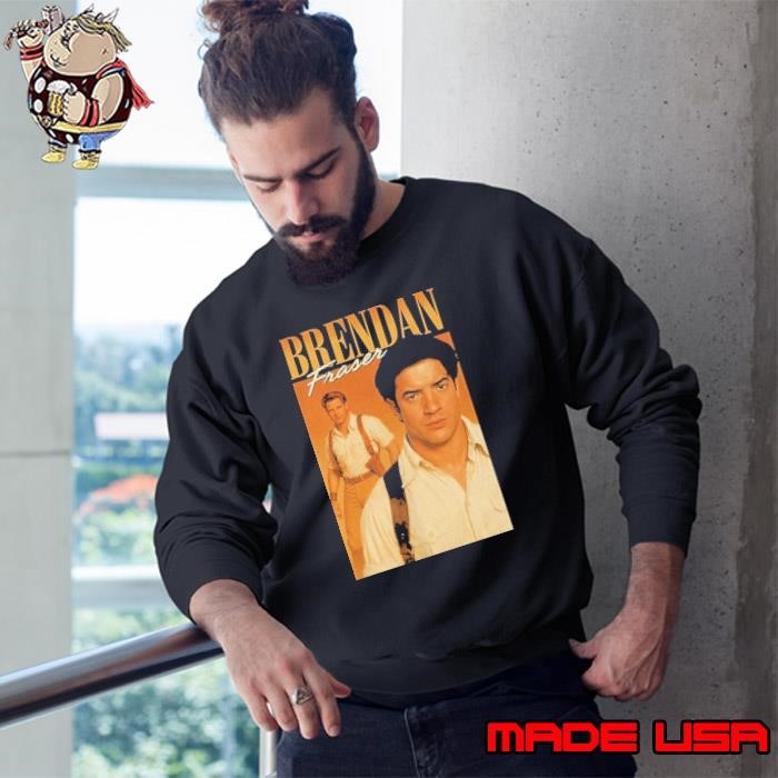 Brendan Fraser The Mummy portrait Sweatshirt