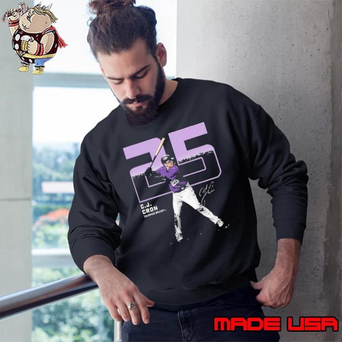 C.J. Cron Colorado Outline Baseball Signature Sweatshirt