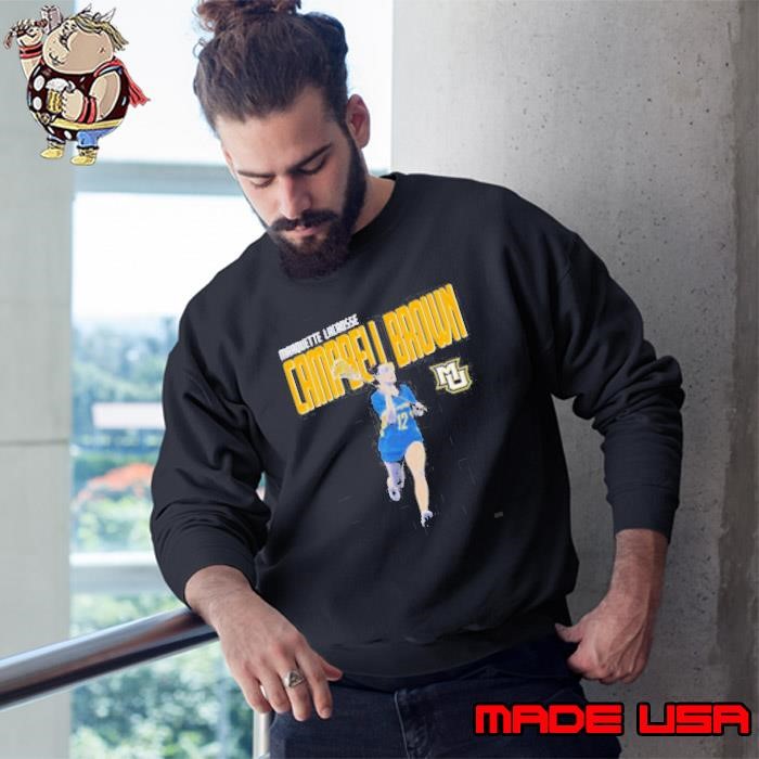 Campbell Brown Marquette lacrosse Sweatshirt