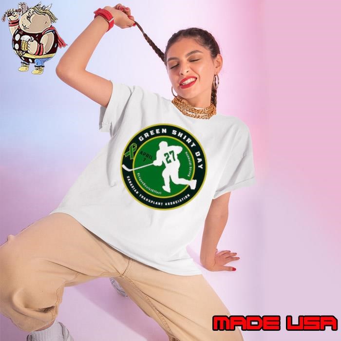 Canadian transplant association Green Day Humboldt Strong NHL logo Ladies tee