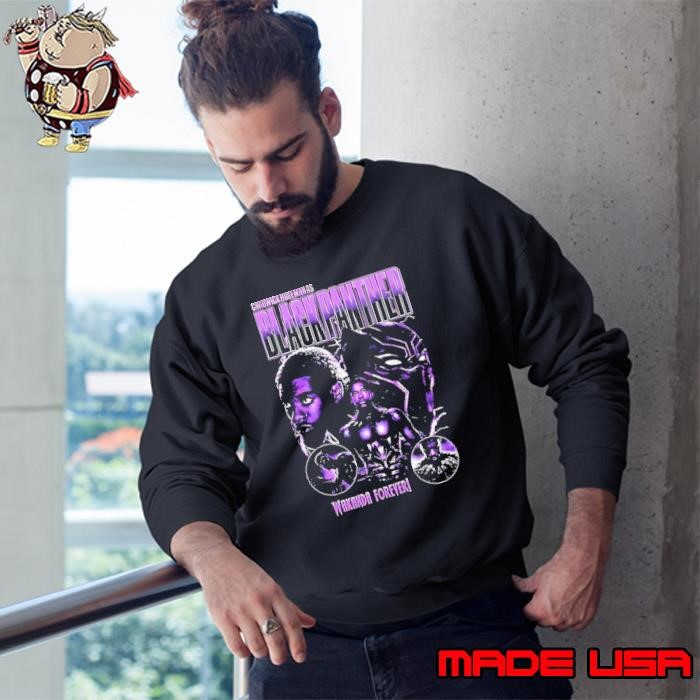 Chadwick boseman as Marvel Black Panther Wakanda Forever Sweatshirt