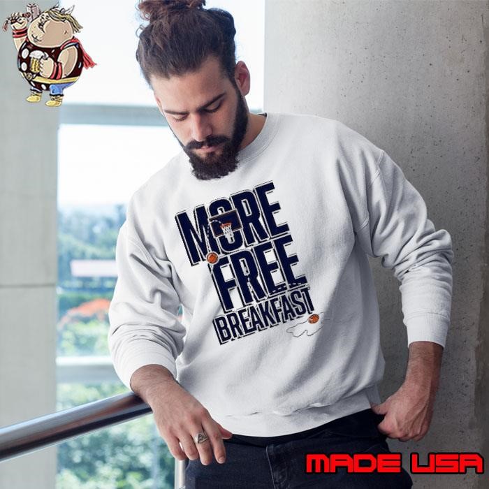 Chaney Johnson wearing More Free Breakfast Sweatshirt