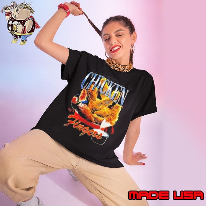 Chicken fingers chicken nuggets Ladies tee