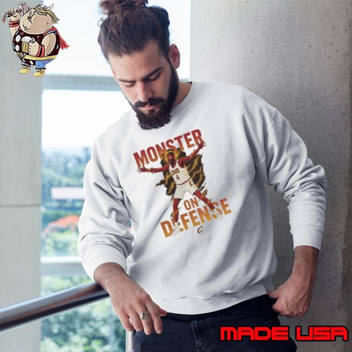 Cleveland Cavaliers Evan Mobley Monster on defense NBA Sweatshirt