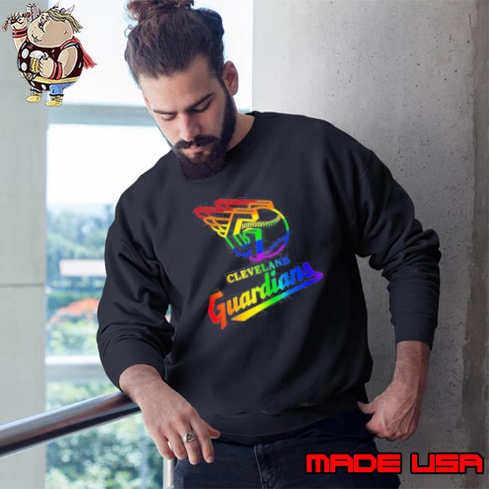 Cleveland Guardians LGBT Pride logo Sweatshirt