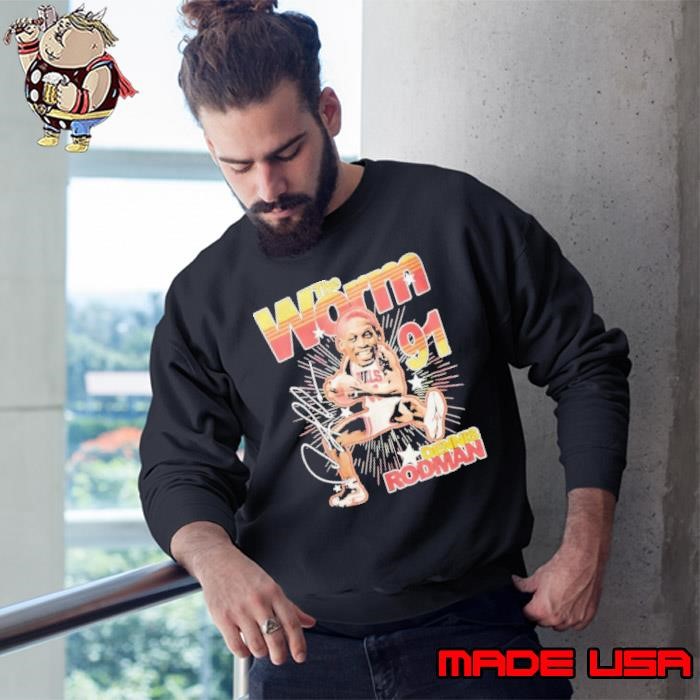 Dennis Rodman The Worm big head signature Sweatshirt