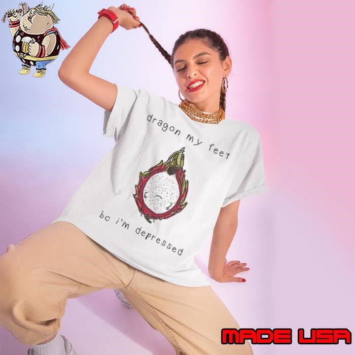 Dragon my feet bc I’m depressed Ladies tee