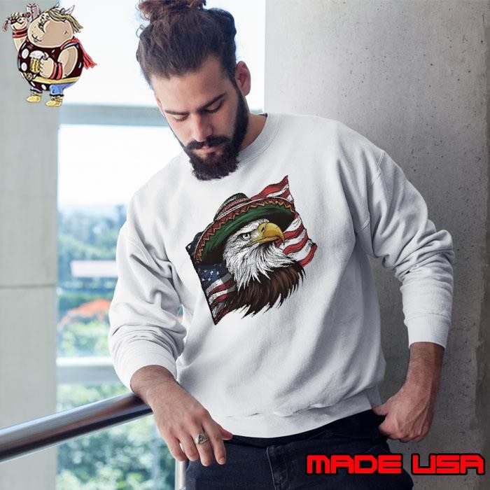 Eagle sombrero american flag Sweatshirt
