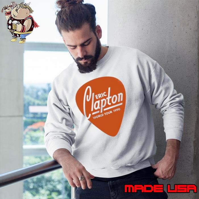 Eric Clapton Guitar Pick World Tour 1990 Sweatshirt