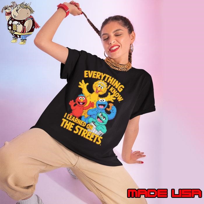 Everything I Know I Learned On The Streets Muppets Ladies tee