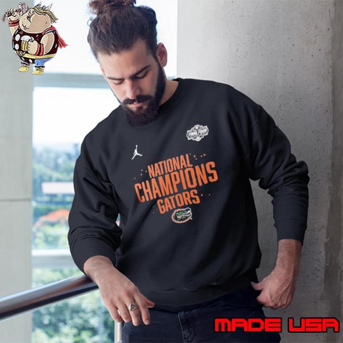 Florida Gators Jordan Brand Youth 2025 NCAA Men’s Basketball National Champions Locker Room T Sweatshirt