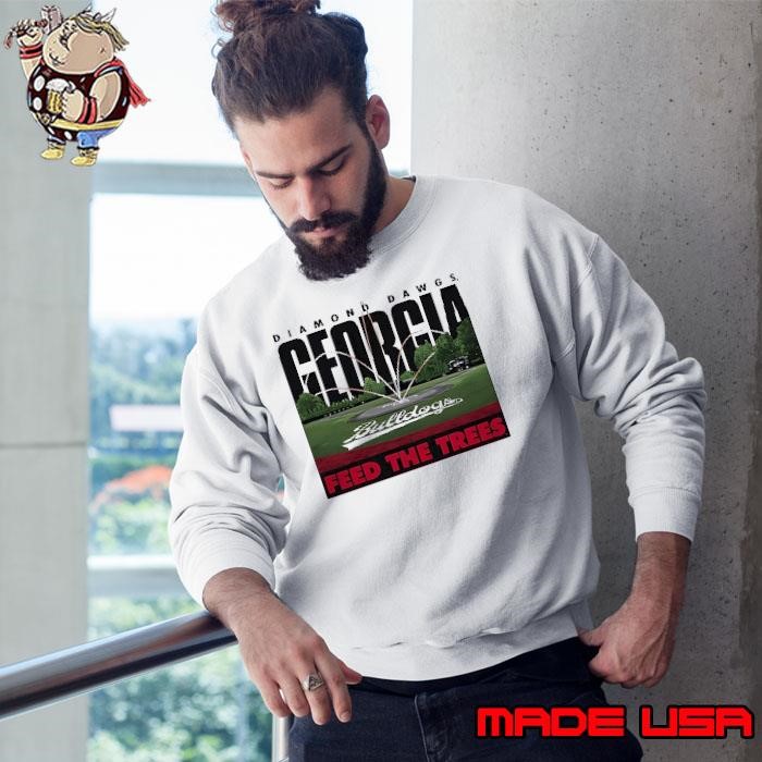 Georgia Bulldogs Diamond Dawgs feed the trees Sweatshirt