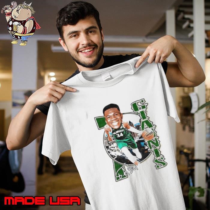 Giannis Antetokounmpo Milwaukee Bucks big head signature Unisex