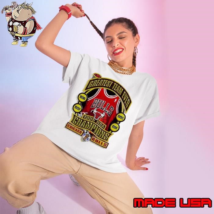 Greatest team ever Chicago Bulls Champions 1996 NBA Ladies tee