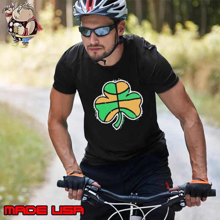 Green and gold basketball shamrock Boston Unisex