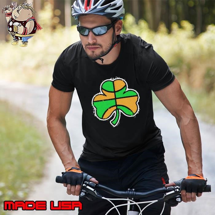 Green and gold basketball shamrock Unisex
