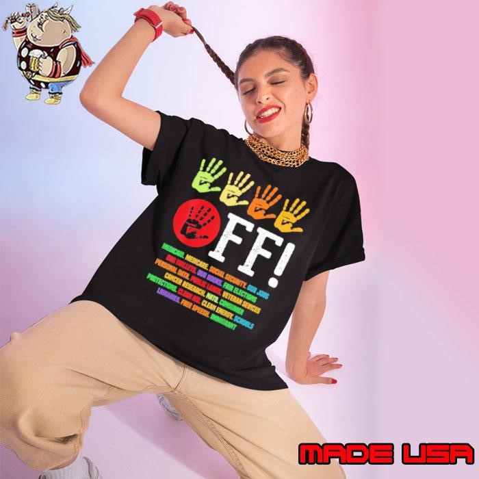 Hands Off Protest Social Security And Medicare Protest Ladies tee