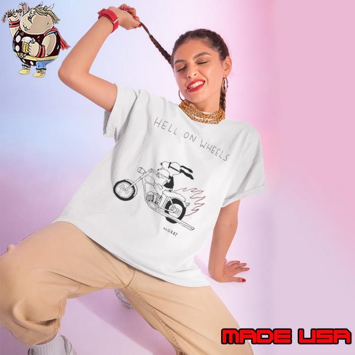 Hell On Wheels Snoopy Go Moto Ladies tee
