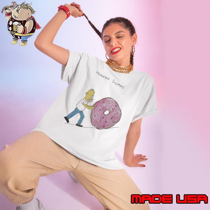 Homer Simpson Modern Sisyphus Ladies tee