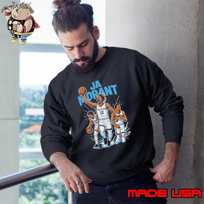 Ja Morant Memphis Grizzlies Basketball NBA signature cartoon Sweatshirt