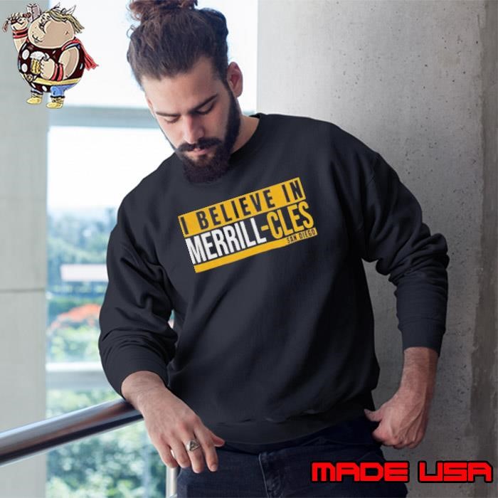Jackson Merrill I Believe in Merrill cles San Diego Padres 2025 Sweatshirt