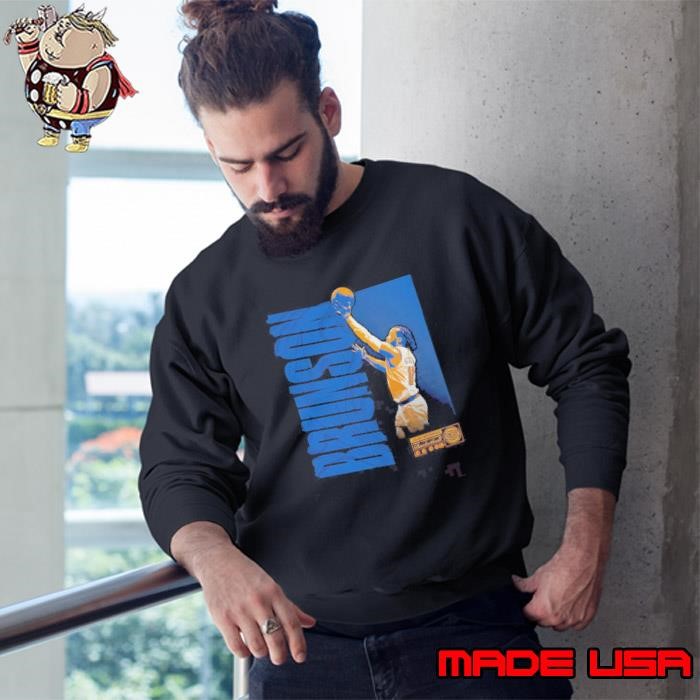 Jalen Brunson New York Knicks NBA Basketball Player Wave Graphic Sweatshirt