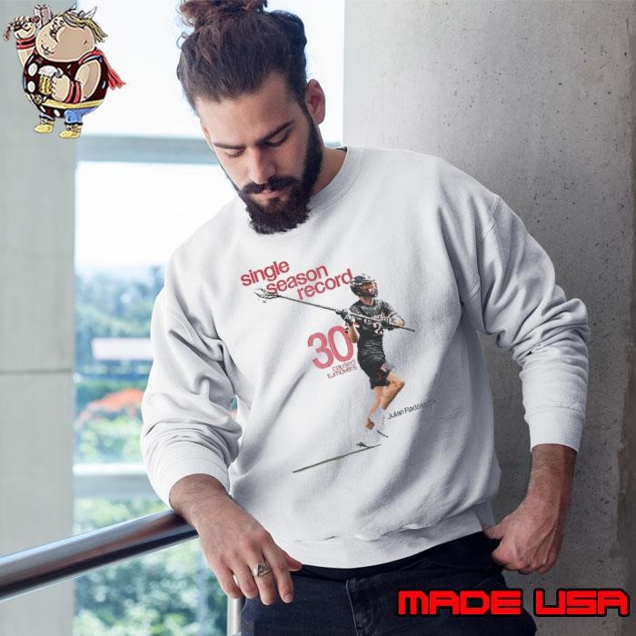 Julian Radossich Single Season Record 30 Caused Turnovers Sweatshirt