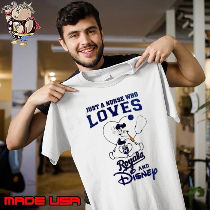 Kansas City Royals Mickey Mouse just a nurse who loves and Disney Baseball Unisex